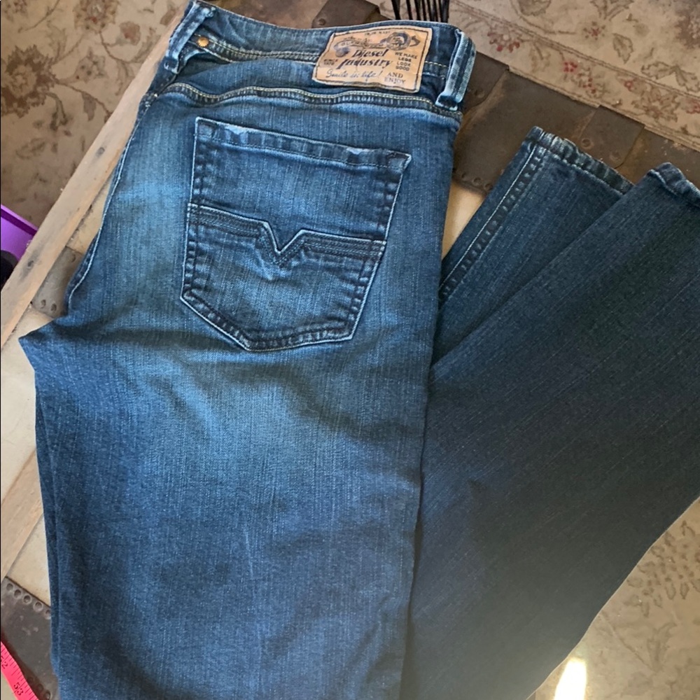 Diesel Blue Straight Cut Jeans
